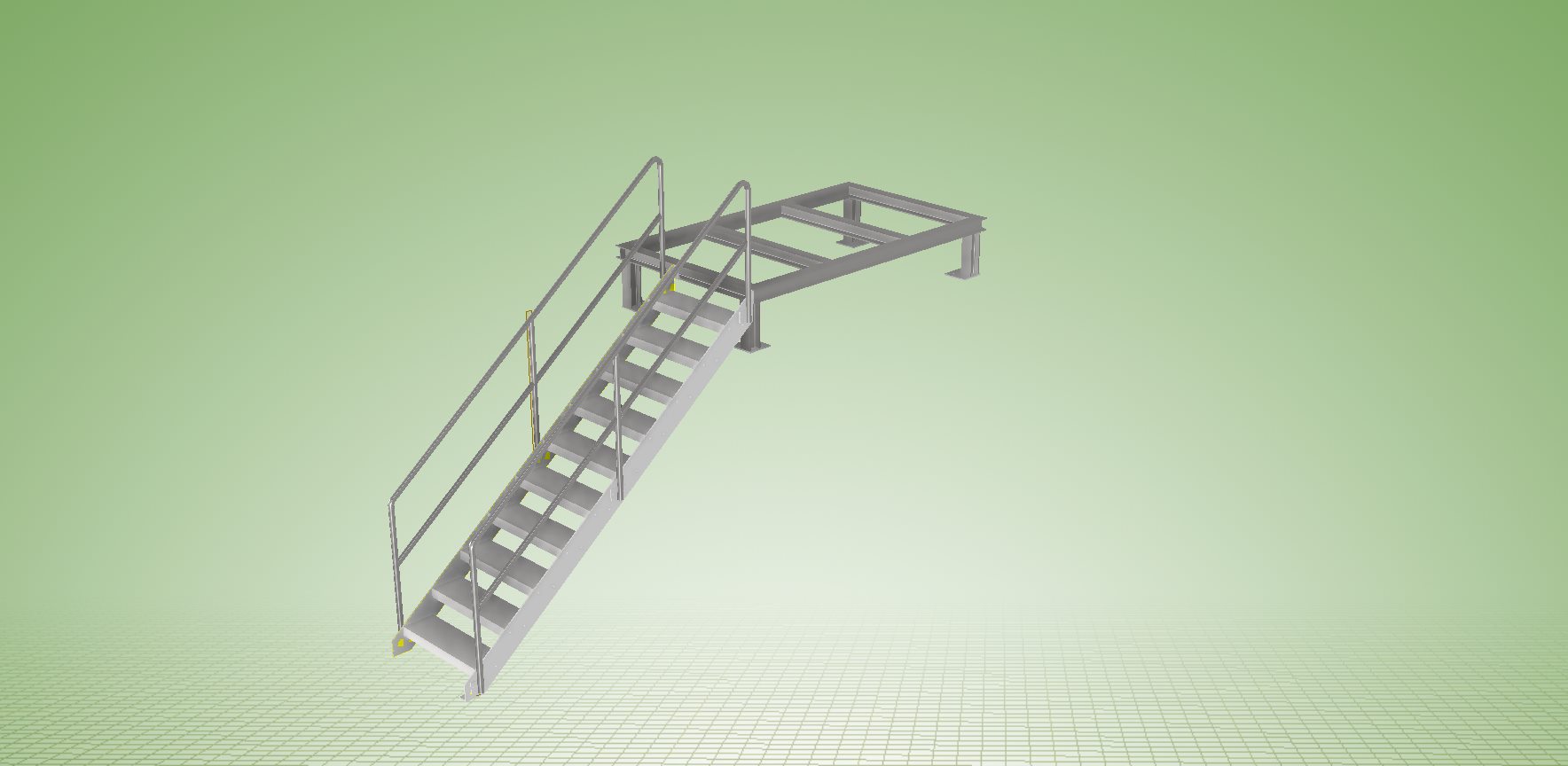 Podest mit Treppe